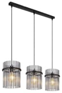 GLOBO LIGHTING Pendelleuchte GORLEY, 80 cm, Glasstäbe, Metall, Deckenlampe Bild 3