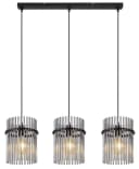 GLOBO LIGHTING Pendelleuchte GORLEY, 80 cm, Glasstäbe, Metall, Deckenlampe Bild 4