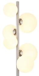 GLOBO LIGHTING Stehlampe RIHA Nickel Matt 6x G9 LED Warmweiß Bild 3