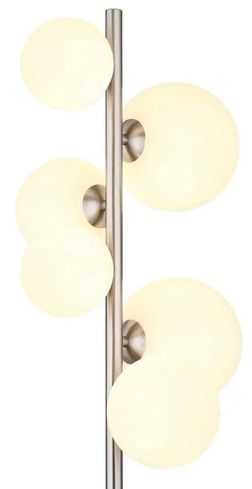 GLOBO LIGHTING Stehlampe RIHA Nickel Matt 6x G9 LED Warmweiß - Bild 3