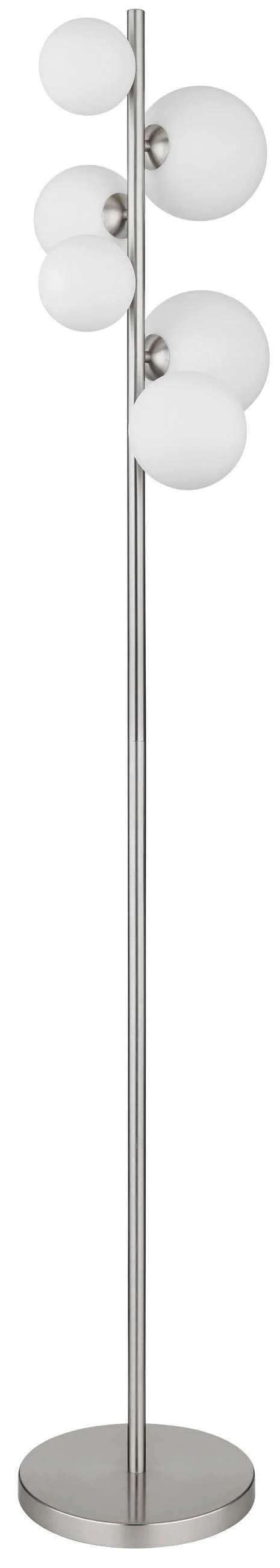 GLOBO LIGHTING Stehlampe RIHA Nickel Matt 6x G9 LED Warmweiß - Bild 4