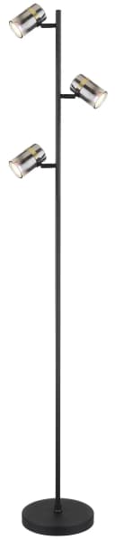 GLOBO LIGHTING Stehlampe TRABBY Schwarz Metall Glas Bild 1