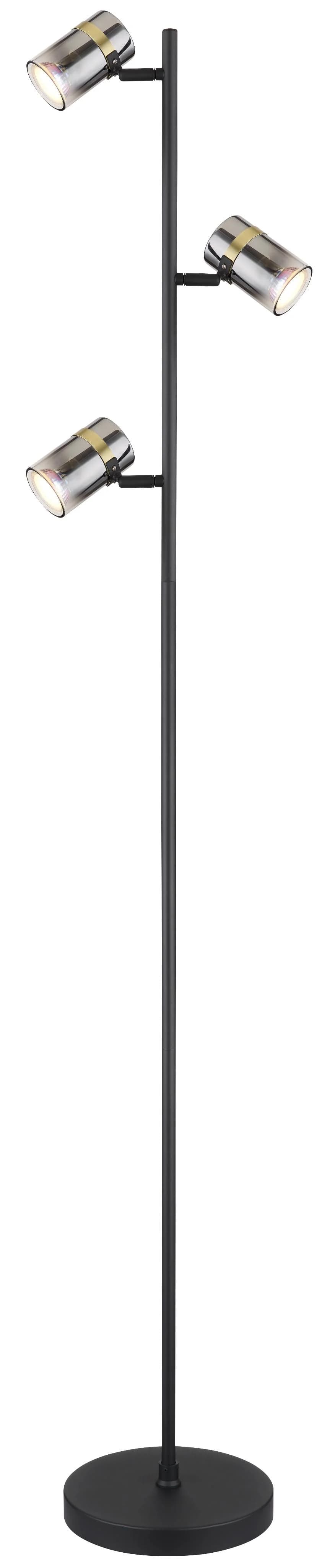 GLOBO LIGHTING Stehlampe TRABBY Schwarz Metall Glas - Bild 2
