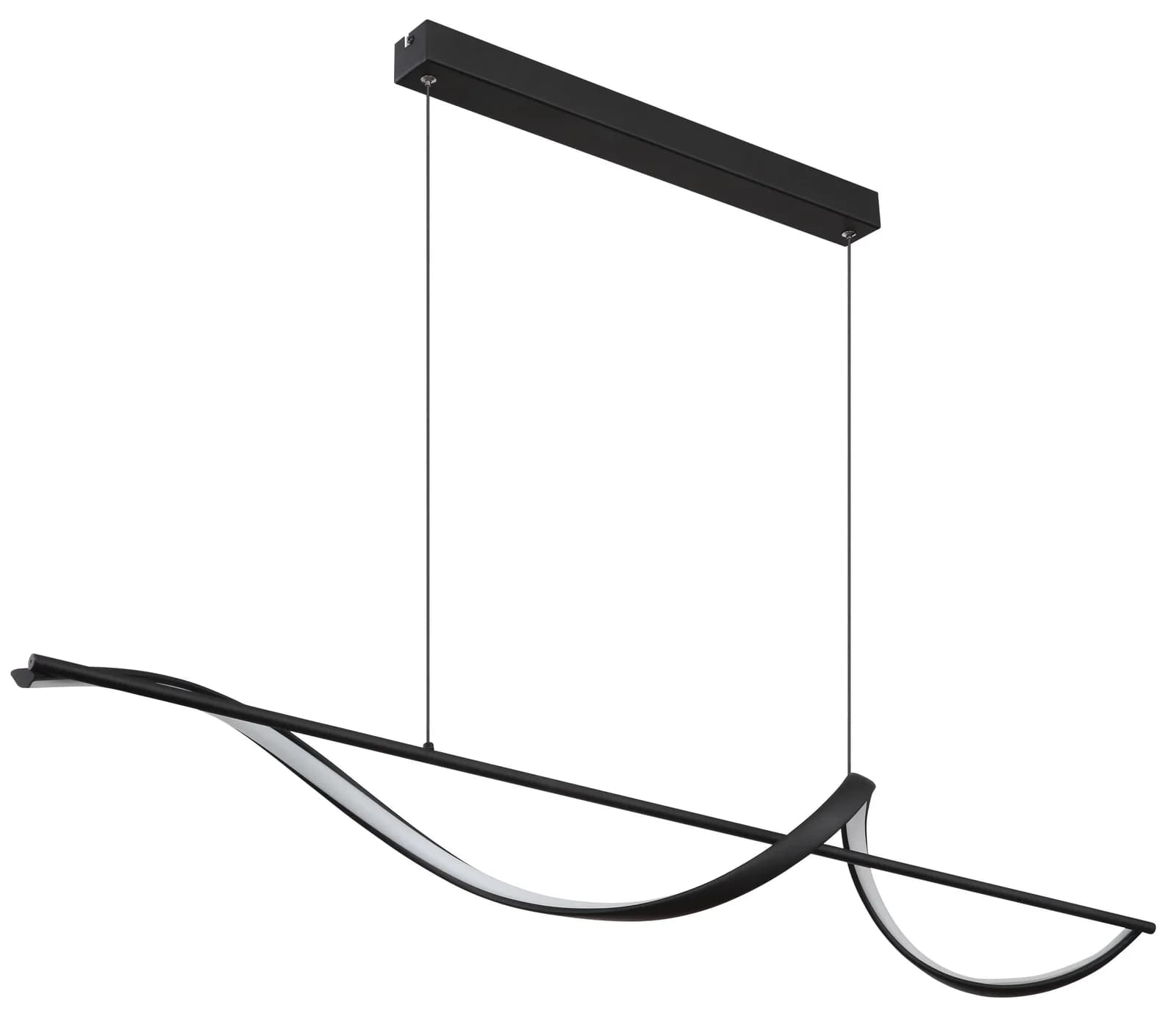 GLOBO Hängeleuchte VIOLINO Schwarz Metall Aluminium