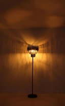 GLOBO LIGHTING Stehlampe NAXIS Schwarz Matt Kristall Bild 1