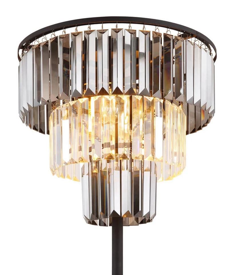 GLOBO LIGHTING Stehlampe NAXIS Schwarz Matt Kristall - Bild 5