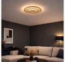 GLOBO LIGHTING LED Deckenleuchte HEDA Gold Modern Bild 4