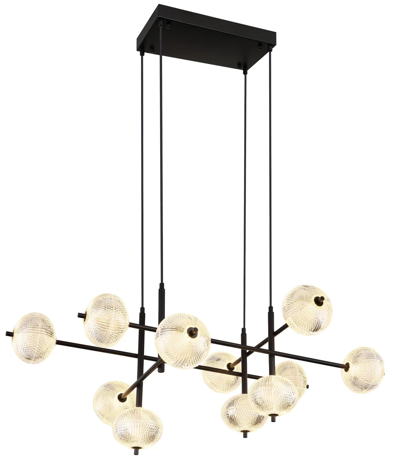 GLOBO LIGHTING Hängeleuchte AIDA schwarz matt LED