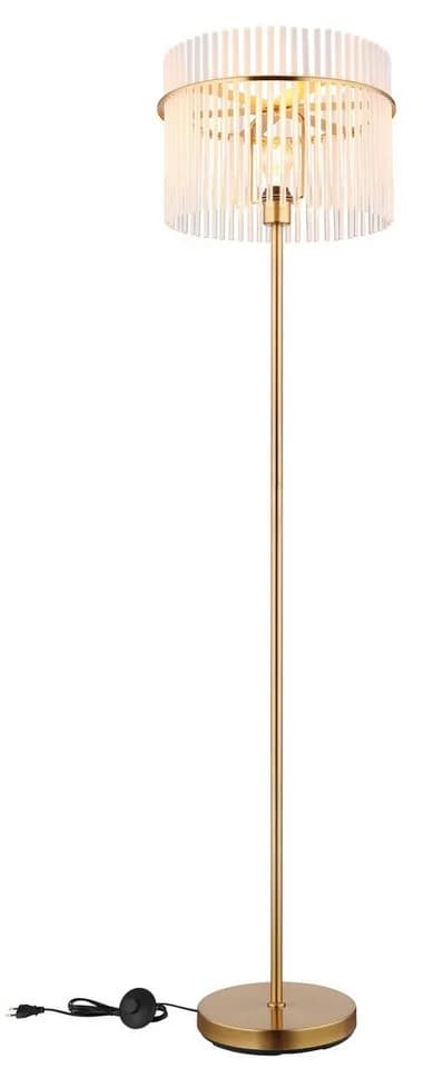 GLOBO LIGHTING Stehlampe GORLEY Gold Matt Glasstäbe