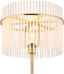 GLOBO LIGHTING Stehlampe GORLEY Gold Matt Glasstäbe Bild 5