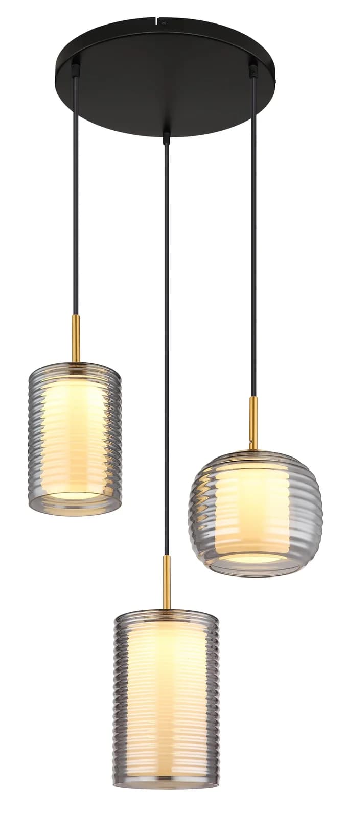 GLOBO LIGHTING LED Pendelleuchte LAMPIGNA Schwarz