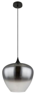 GLOBO LIGHTING Hängeleuchte MAXY Schwarz Glas Rauchfarben Bild 3