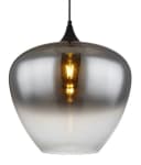 GLOBO LIGHTING Hängeleuchte MAXY Schwarz Glas Rauchfarben Bild 4