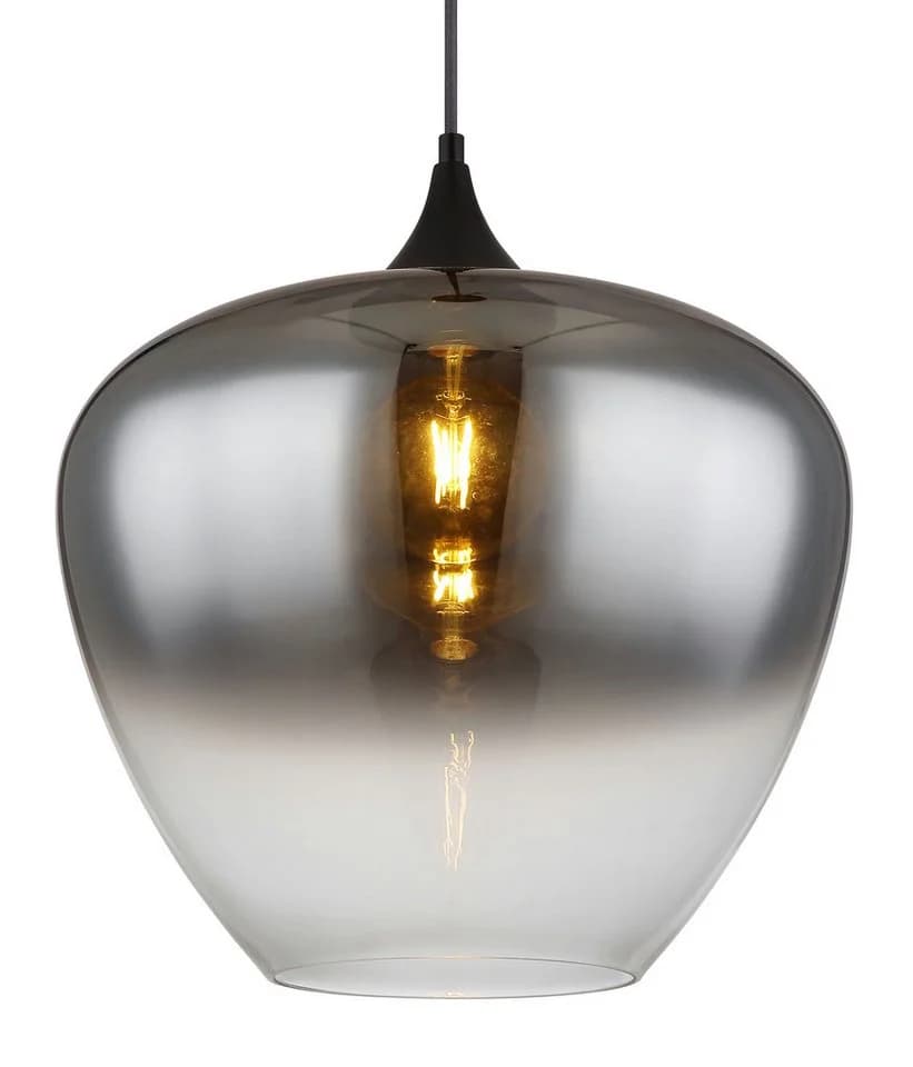 GLOBO LIGHTING Hängeleuchte MAXY Schwarz Glas Rauchfarben - Bild 4