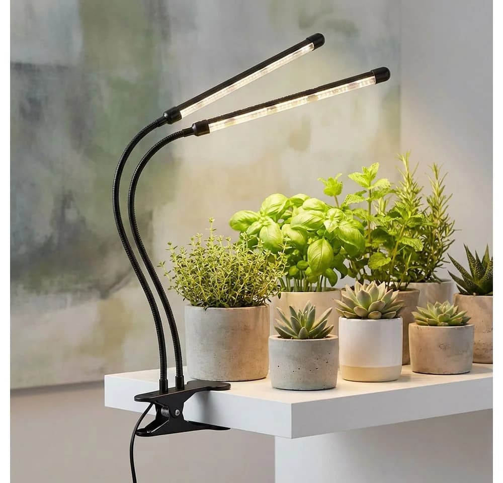 GLOBO LIGHTING LED Klemmleuchte Pflanzenlampe Schwarz Dimmbar - Bild 2