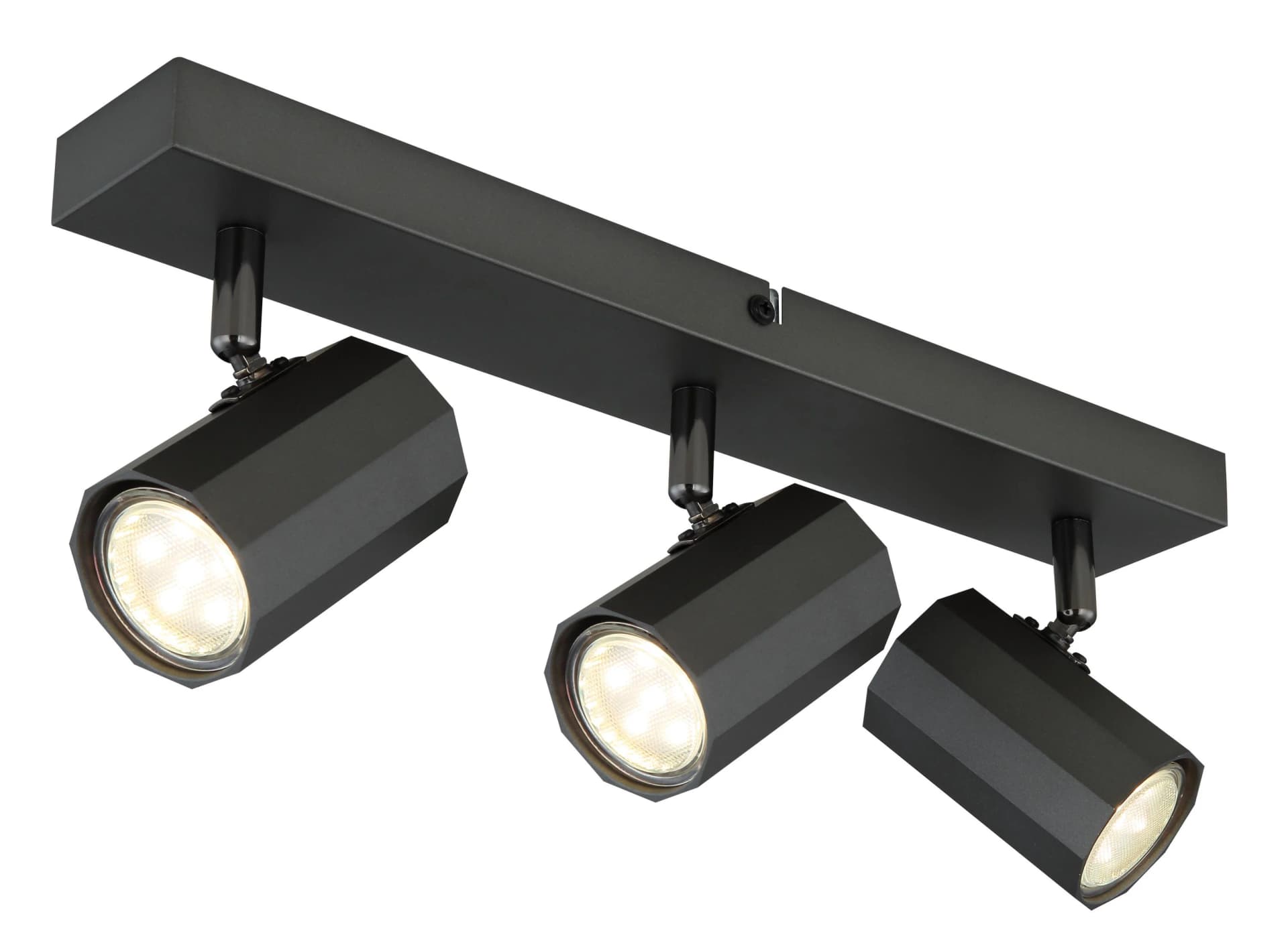 GLOBO Lighting Strahler JAMES Grau Aluminium Metall