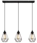 GLOBO LIGHTING Hängeleuchte ZACHARY Schwarz Metall Bild 2