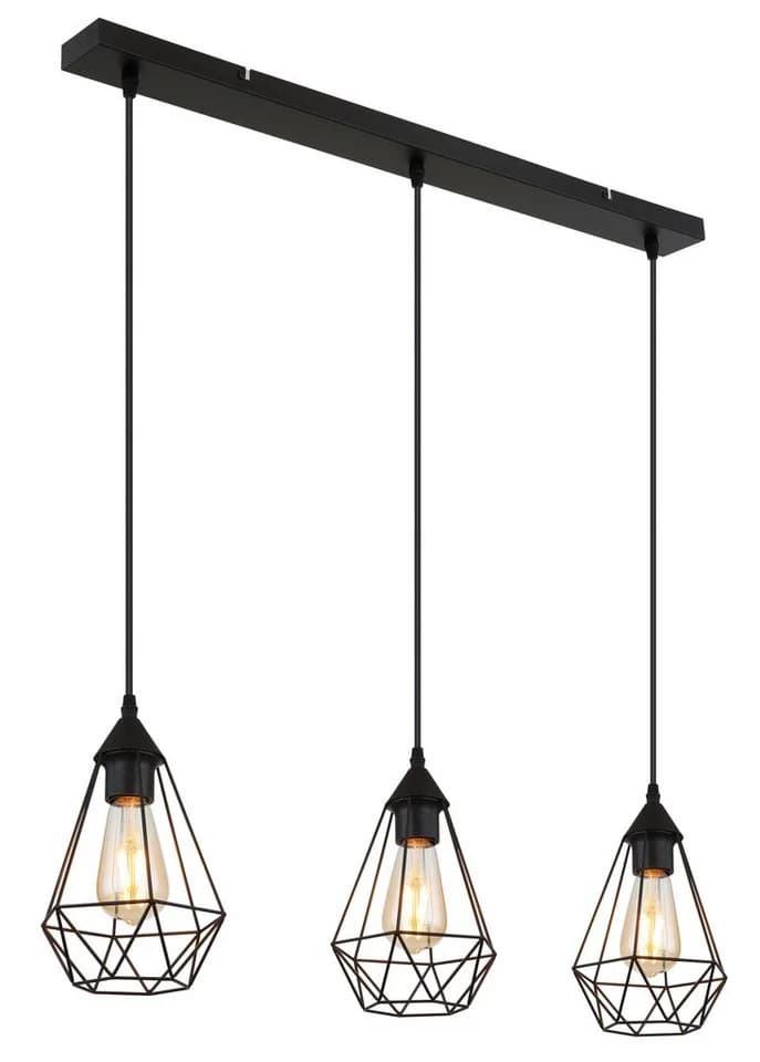 GLOBO LIGHTING Hängeleuchte ZACHARY Schwarz Metall - Bild 3