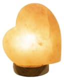 GLOBO LIGHTING Tischlampe STONE Salzkristall Herzform Beige/Braun Bild 3