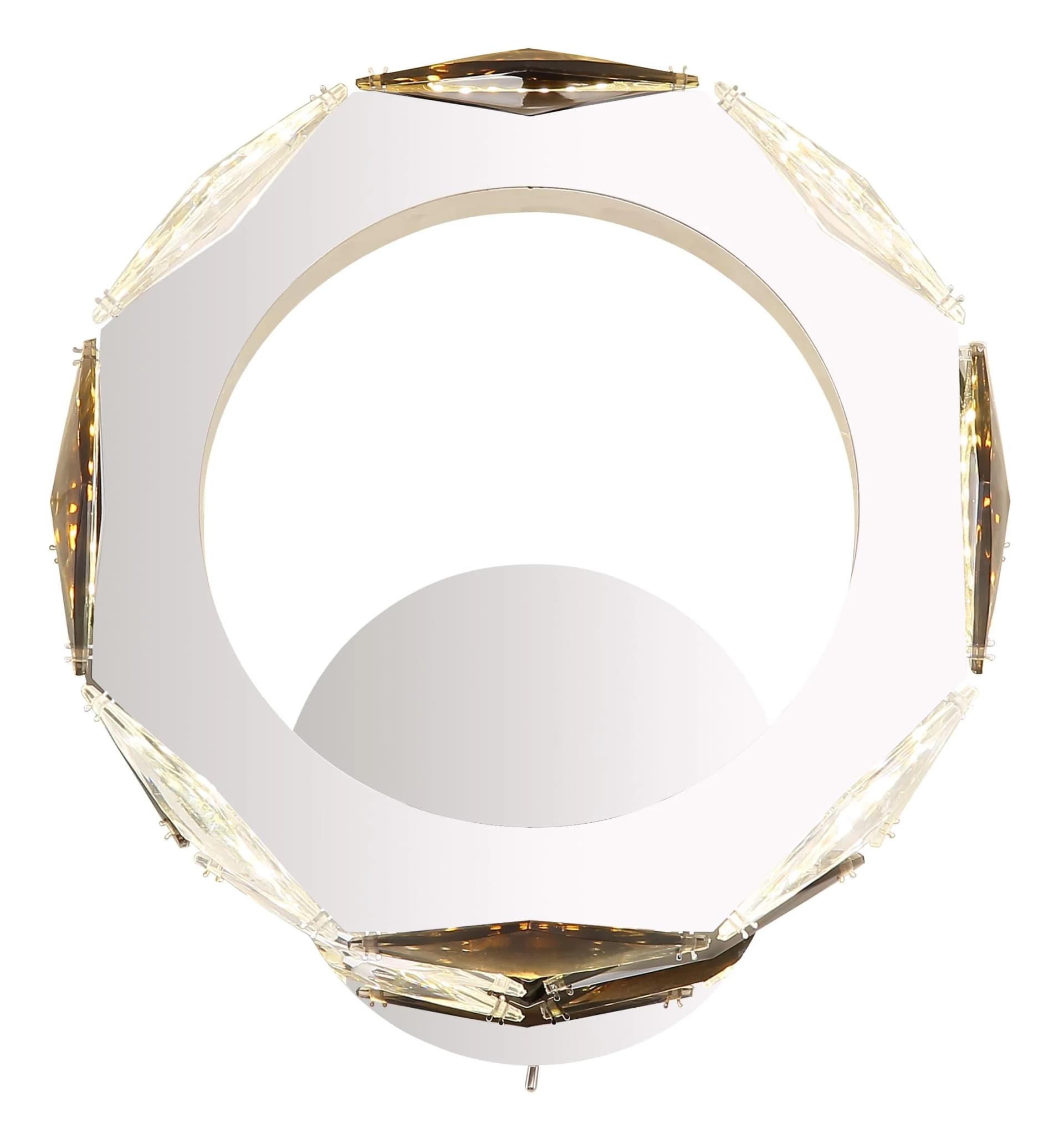GLOBO LIGHTING LED Wandleuchte KARILION Verchromt Grau
