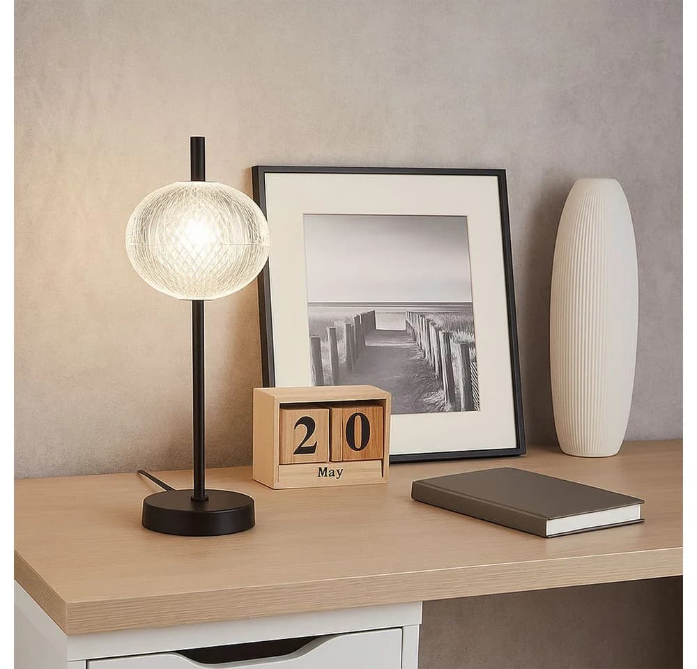 GLOBO LIGHTING LED Tischleuchte Schwarz Dimmbar CCT - Bild 3