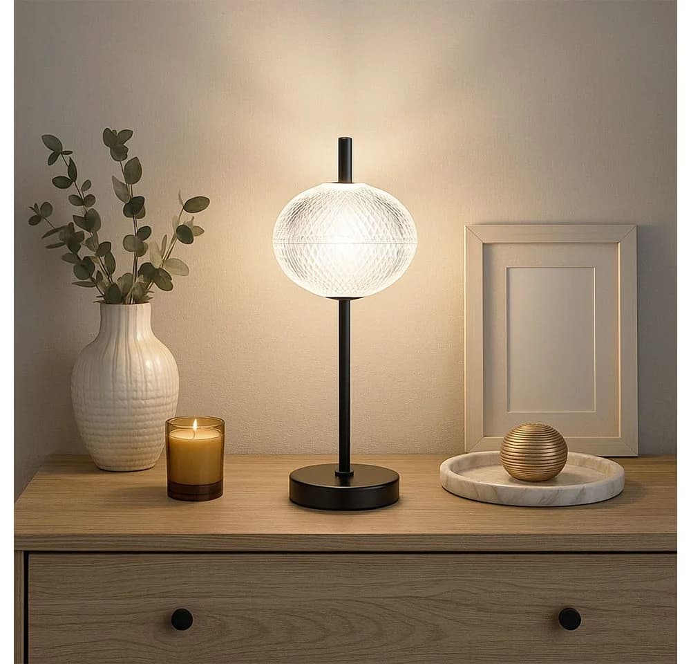 GLOBO LIGHTING LED Tischleuchte Schwarz Dimmbar CCT - Bild 5