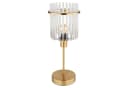GLOBO LIGHTING Tischleuchte GORLEY Goldgelb Grau Metall Glas Bild 2