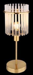 GLOBO LIGHTING Tischleuchte GORLEY Goldgelb Grau Metall Glas Bild 3