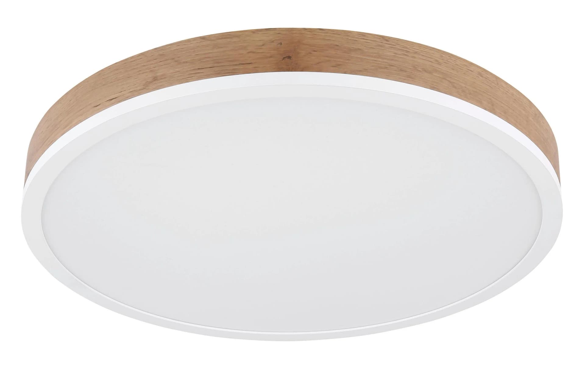LED-Deckenlampe Doro Ø 45 cm Holz Dunkel/Weiß