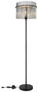 GLOBO LIGHTING Stehlampe GORLEY Schwarz Matt Design Glasstäbe Bild 1