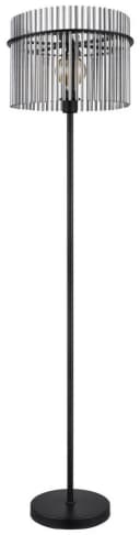 GLOBO LIGHTING Stehlampe GORLEY Schwarz Matt Design Glasstäbe Bild 2