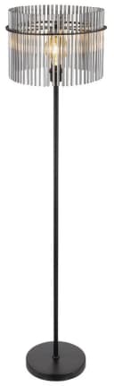 GLOBO LIGHTING Stehlampe GORLEY Schwarz Matt Design Glasstäbe Bild 4