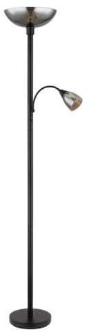 GLOBO LIGHTING Stehlampe BLADE Schwarz Metall Glas Flexo Bild 2