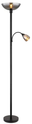 GLOBO LIGHTING Stehlampe BLADE Schwarz Metall Glas Flexo Bild 4