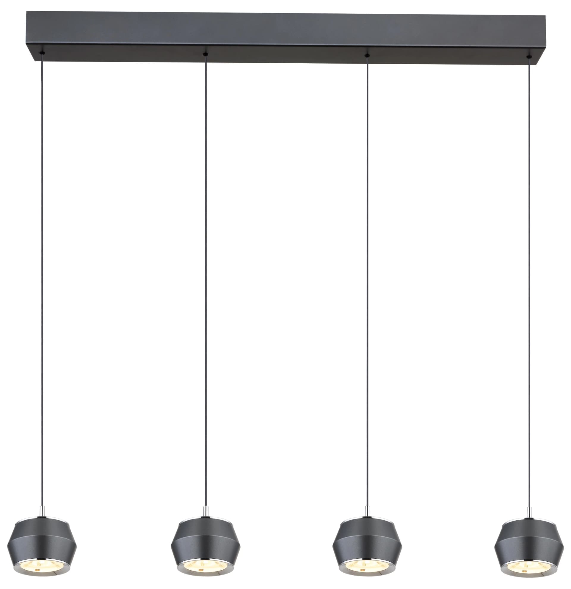 GLOBO LIGHTING LED Pendelleuchte MARTHY Grau Matt Höhenverstellbar