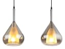 GLOBO LIGHTING Hängeleuchte GEEKY Schwarz Matt 3-flammig Rauchglas Bild 5