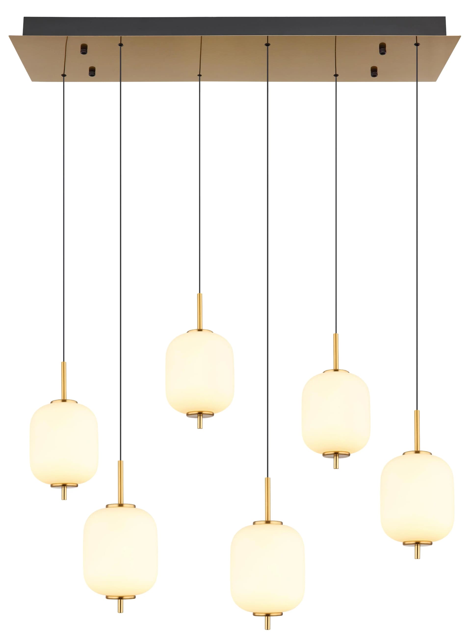 GLOBO LIGHTING LED Pendelleuchte EWALD Gold/Schwarz