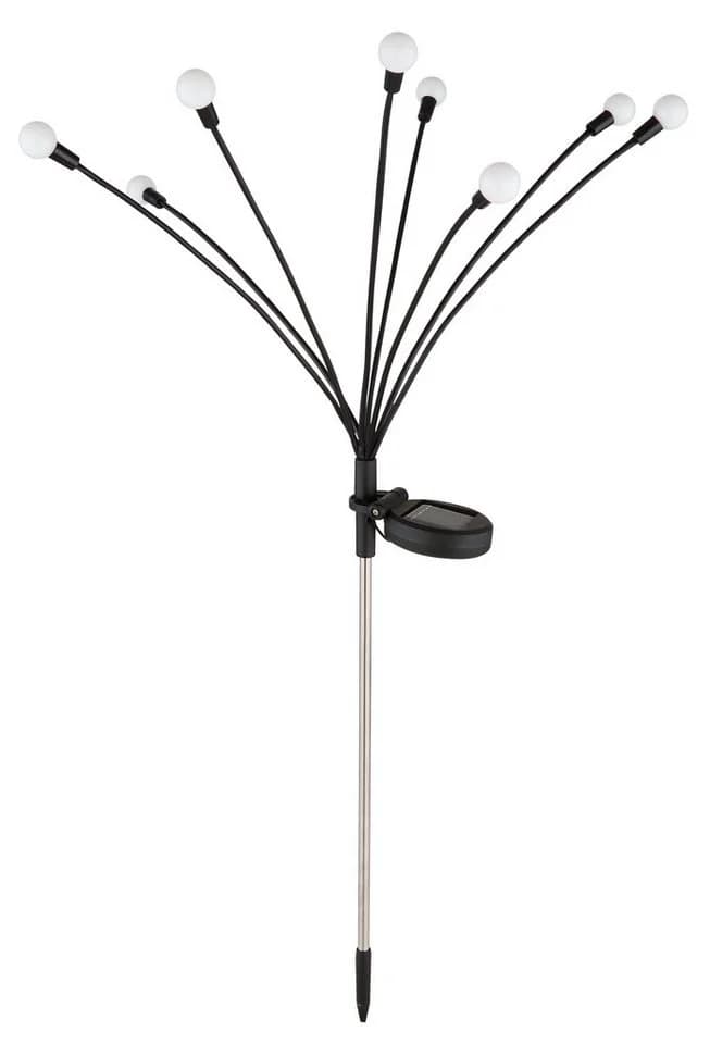 GLOBO LIGHTING LED Solarleuchte SOLAR Schwarz 8 LEDs Garten - Bild 2