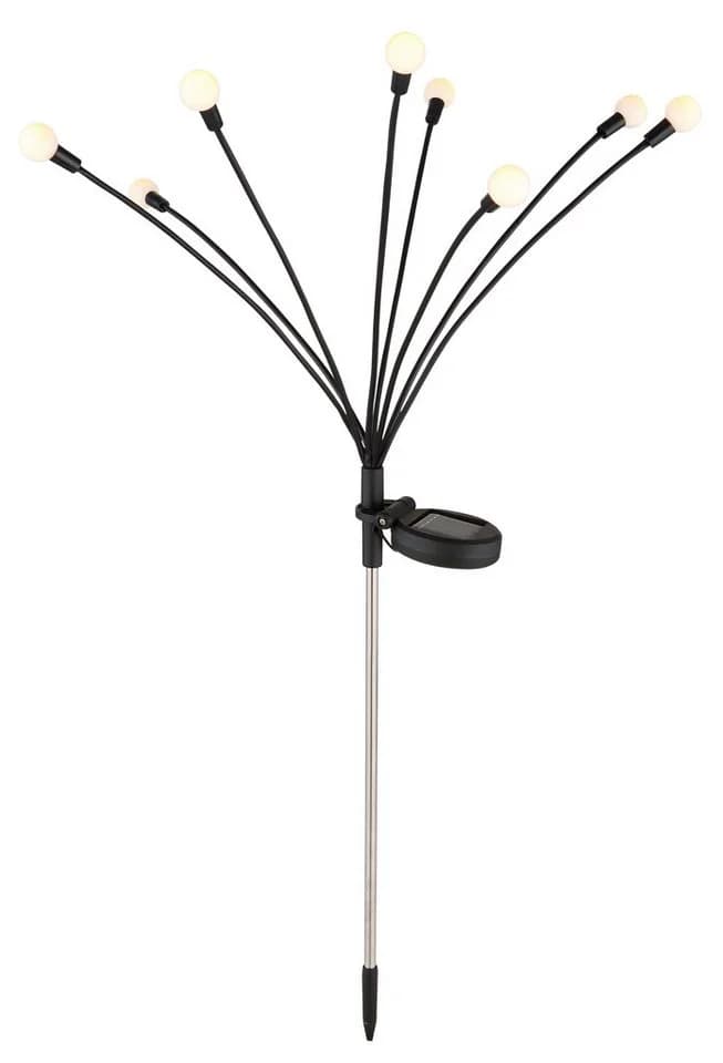 GLOBO LIGHTING LED Solarleuchte SOLAR Schwarz 8 LEDs Garten - Bild 3