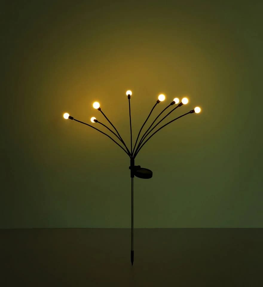 GLOBO LIGHTING LED Solarleuchte SOLAR Schwarz 8 LEDs Garten - Bild 5