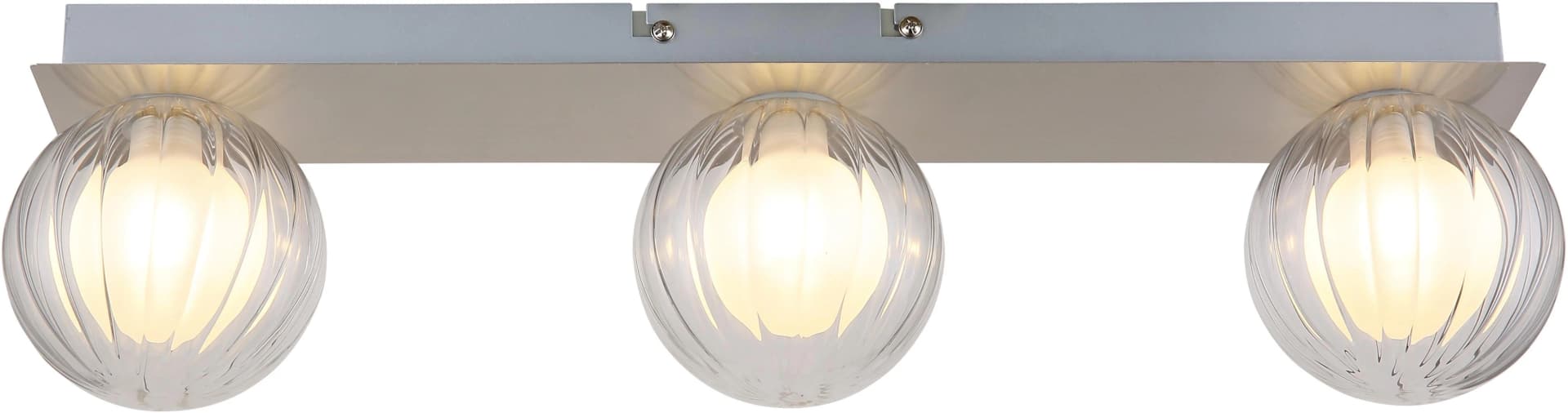 GLOBO LIGHTING Deckenleuchte ANDER Nickel matt Glas