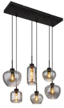 GLOBO LIGHTING Hängeleuchte MATT Schwarz Rauchglas E27 Bild 3