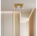 GLOBO LIGHTING Deckenspot Gold Metall 2-flammig Dreh-Schwenkbar Bild 5
