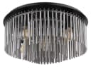 GLOBO LIGHTING Deckenleuchte GORLEY Design Glasstäbe Schwarz Chrom Bild 2
