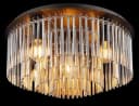 GLOBO LIGHTING Deckenleuchte GORLEY Design Glasstäbe Schwarz Chrom Bild 4
