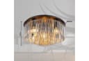 GLOBO LIGHTING Deckenleuchte GORLEY Design Glasstäbe Schwarz Chrom Bild 5