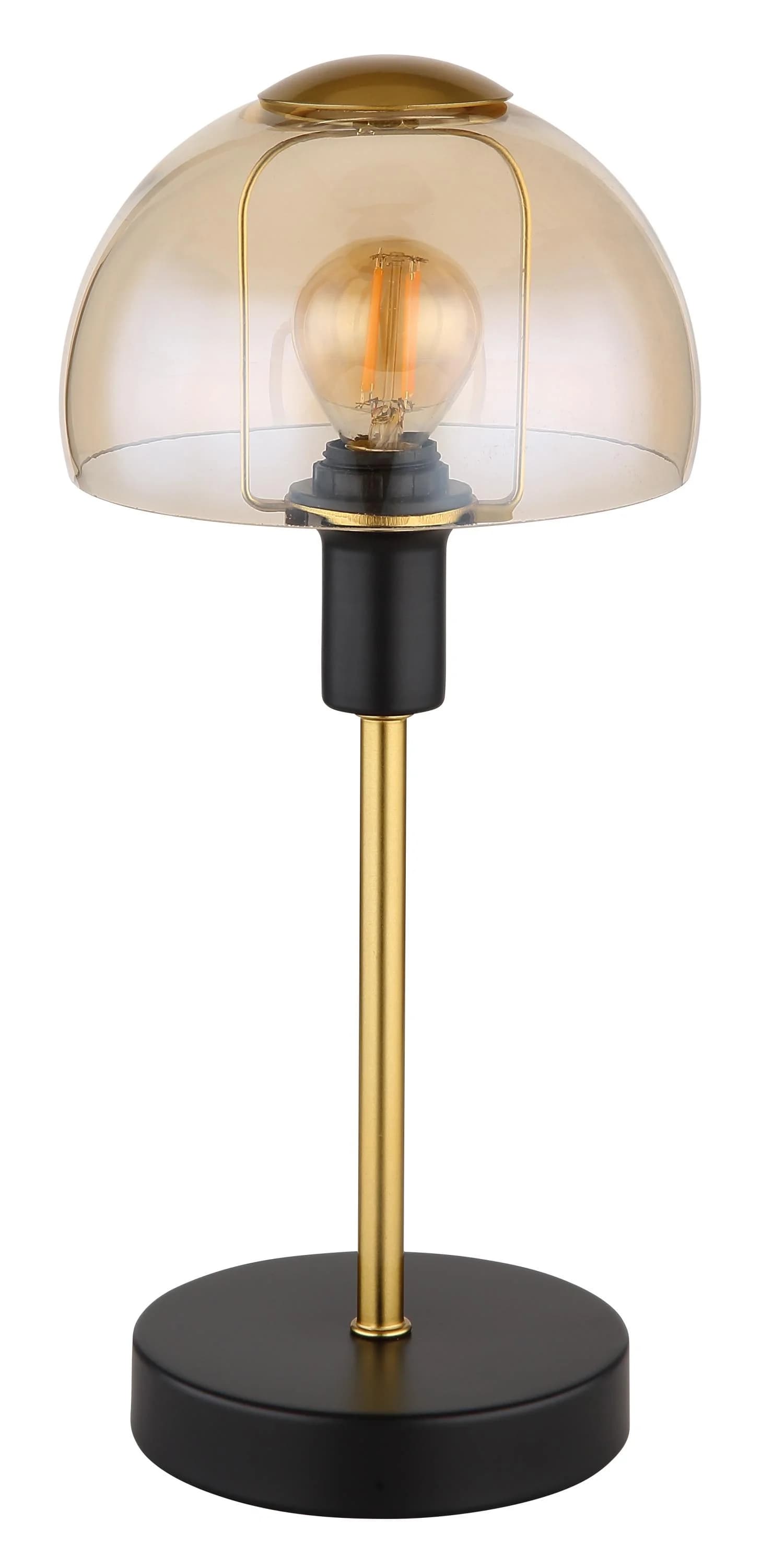 GLOBO Tischleuchte KOKKINI Schwarz/Gold Metall Touch