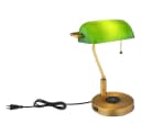 GLOBO LIGHTING Tischleuchte Altmessing mit USB & Wireless Charging Bild 2