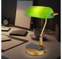 GLOBO LIGHTING Tischleuchte Altmessing mit USB & Wireless Charging Bild 4