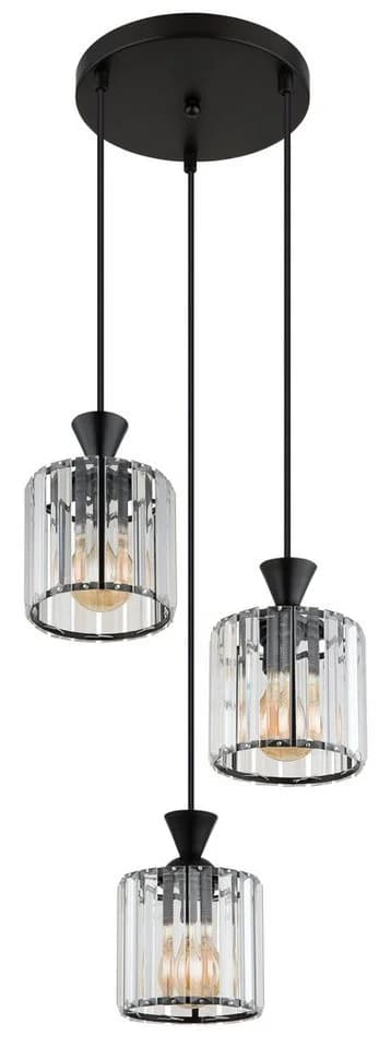 GLOBO LIGHTING Hängeleuchte JORDANA Schwarz Acrylkristalle - Bild 3